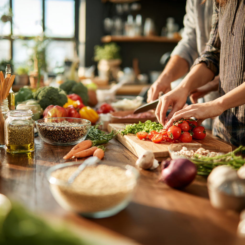 Friss zöldségek és gyümölcsök